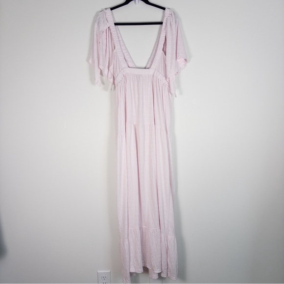 NWT Free People Beach Light Pink La La Maxi Dress - Picture 10 of 13